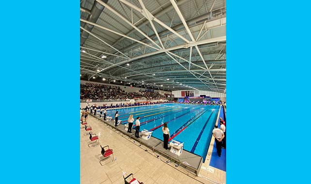 Samsun'da kulaçlar madalyaya atıldı