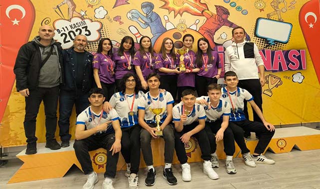 Bowling müsabakasında İlkadım Anadolu Lisesi'nden çifte zafer
