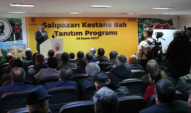 Salıpazarı'nda yüzde 72 kestane oranına sahip kestane balı tanıtıldı