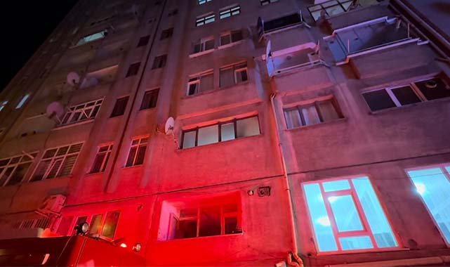 Samsun'da boyacı dükkanında yangın çıktı