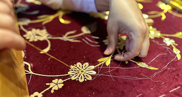 Samsun'da Mihrimah Sultan'ın puşidesi ilmek ilmek işleniyor