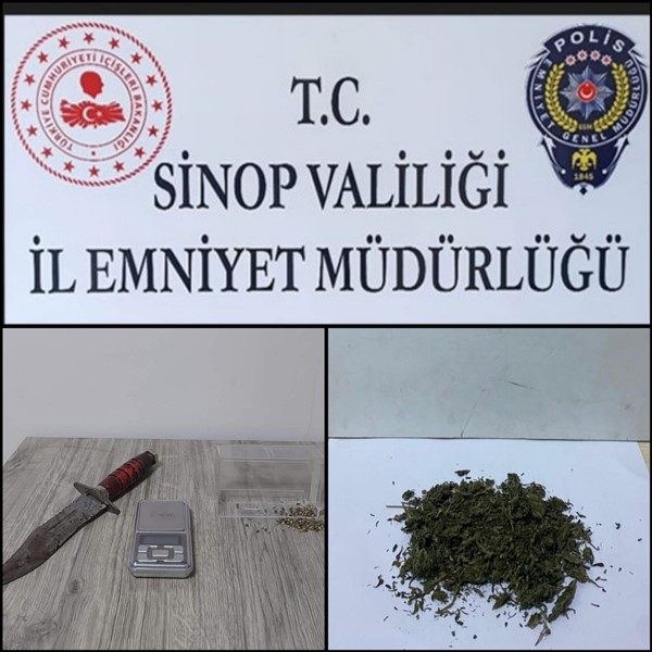 Sinop'ta şok uygulama ile 3 kişi gözaltına alındı