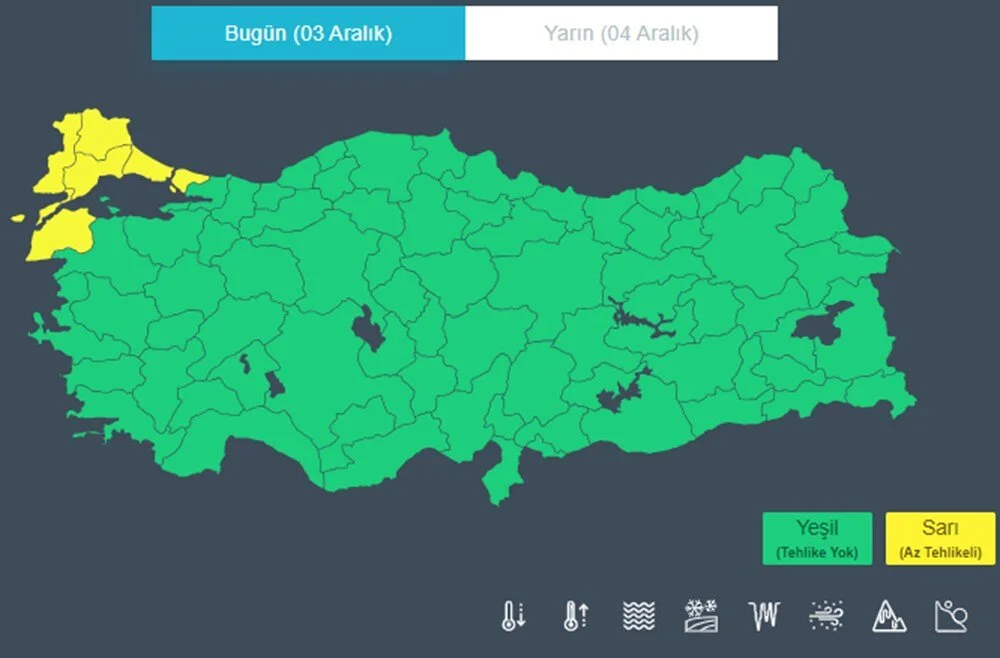 Sıcaklıklar 6-15 derece birden düşüyor! İşte il il 5 günlük hava durumu raporu