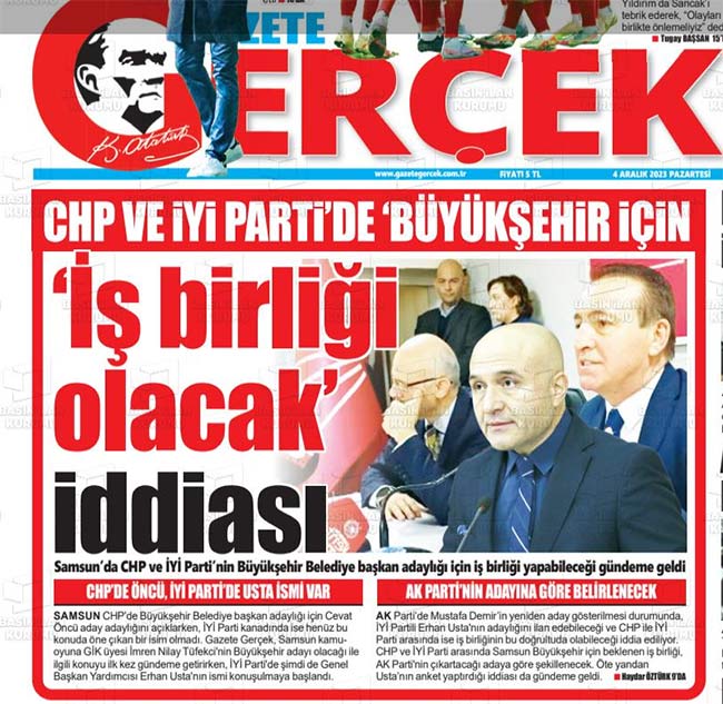 CHP ve İYİ Parti'de Samsun Büyükşehir için işbirliği gündeme geldi