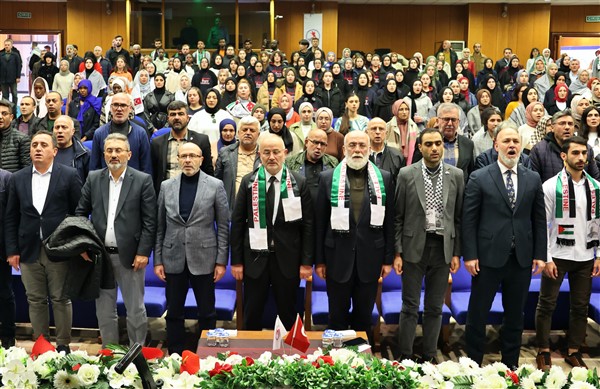 Samsun OMÜ'de Filistin için Aksa Tufanı programı düzenlendi