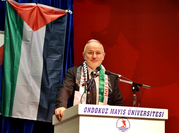 Samsun OMÜ'de Filistin için Aksa Tufanı programı düzenlendi