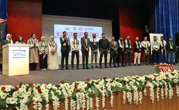 Samsun OMÜ'de Filistin için Aksa Tufanı programı düzenlendi