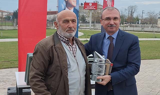 Samsun Bafra'da arıcılara destek