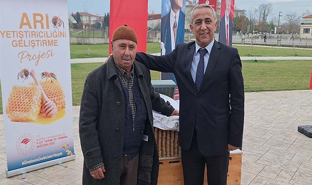Samsun Bafra'da arıcılara destek