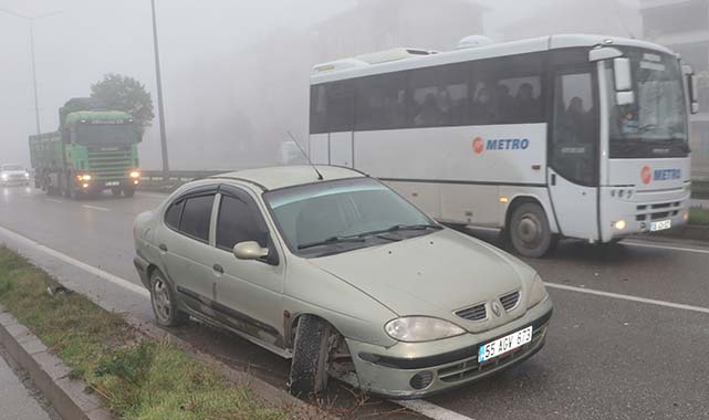 Samsun'da 7 trafik kazası! 5 yaralı