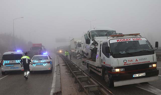 Samsun'da 7 trafik kazası! 5 yaralı