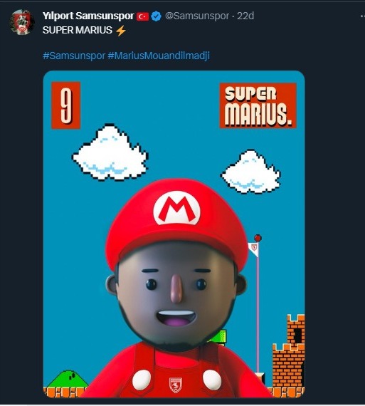 Samsunspor'un Süper Mario'su Marius