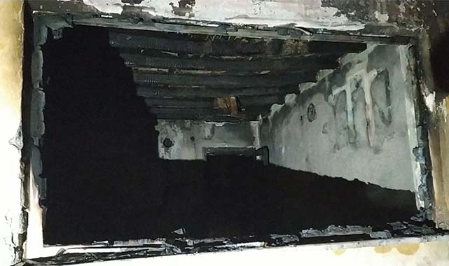 Çorum'da bir ev ateşe verildi! Masum kedi telef oldu