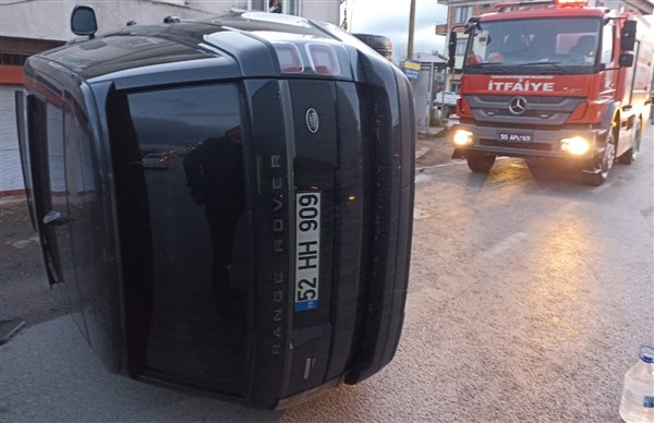 Samsun'da korkutan trafik kazası 4 yaralı