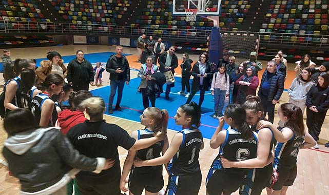 Samsun'da Canik Basketbol zafer kazandı