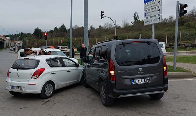Samsun'da hastaneye giderken hastanelik oldu