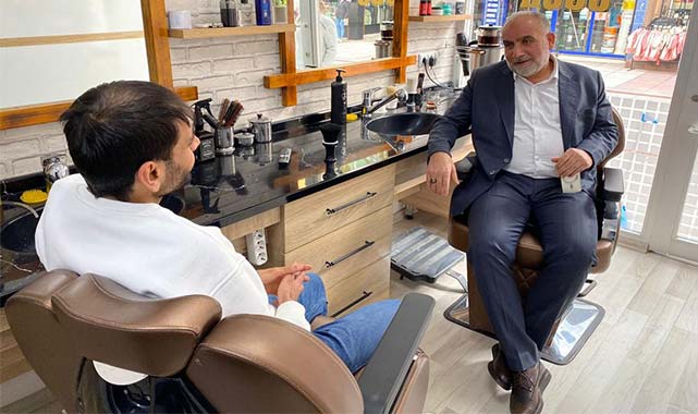 Samsun'da Başkan İbrahim Sandıkçı'dan esnafa ziyaret