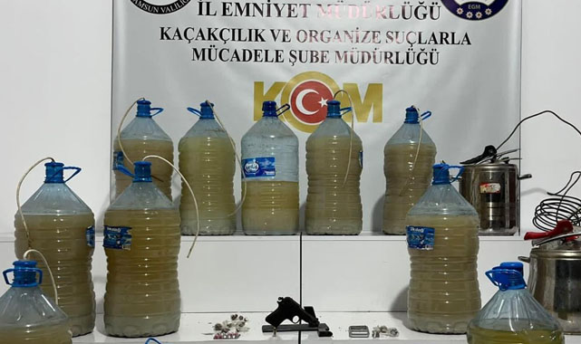 Samsun'da yılbaşı öncesi sahte içki baskını!