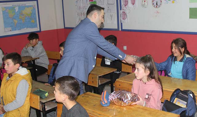 Samsun Havza'daki öğrenciler soğuk günlerde unutulmadı