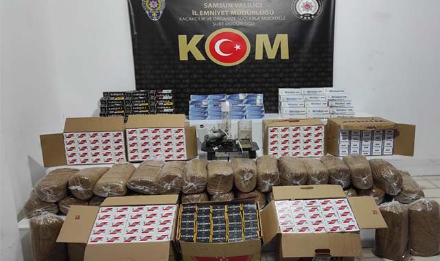 Samsun'da tütün kaçakçılığı operasyonu! 33 şüpheli yakalandı