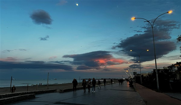Samsun'da tablo gibi gün batımı