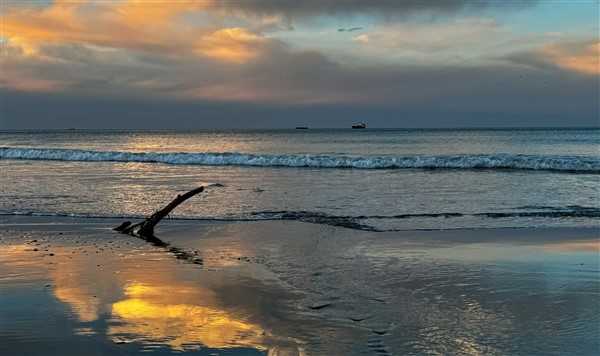 Samsun'da tablo gibi gün batımı
