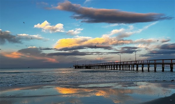 Samsun'da tablo gibi gün batımı