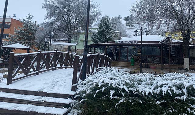 Samsun'da o ilçe beyaza büründü