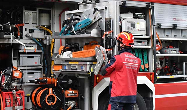 Samsun itfaiyesi güçleniyor: Yeni ekipmanlarla hazır!