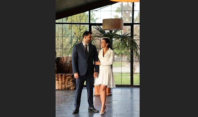 Burcu ve Engin mutluluğa ilk adımı attı