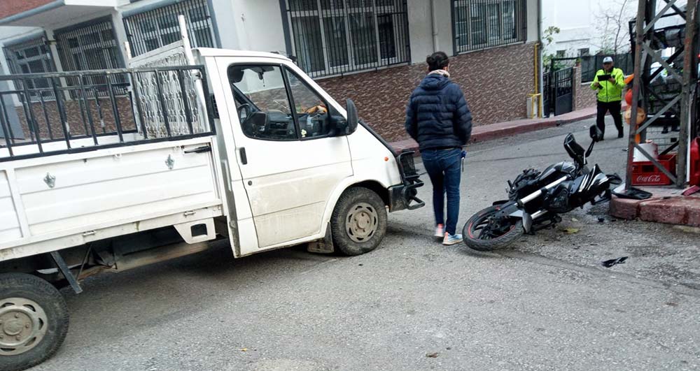 Samsun'da trafik kazasında motosiklet sürücüsü yaralandı