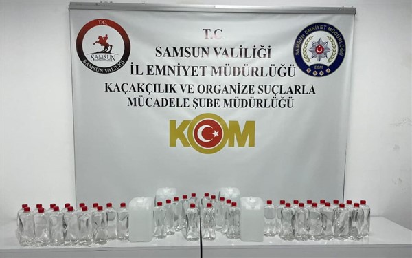 Samsun'da etil alkol kaçakçılığına geçit yok