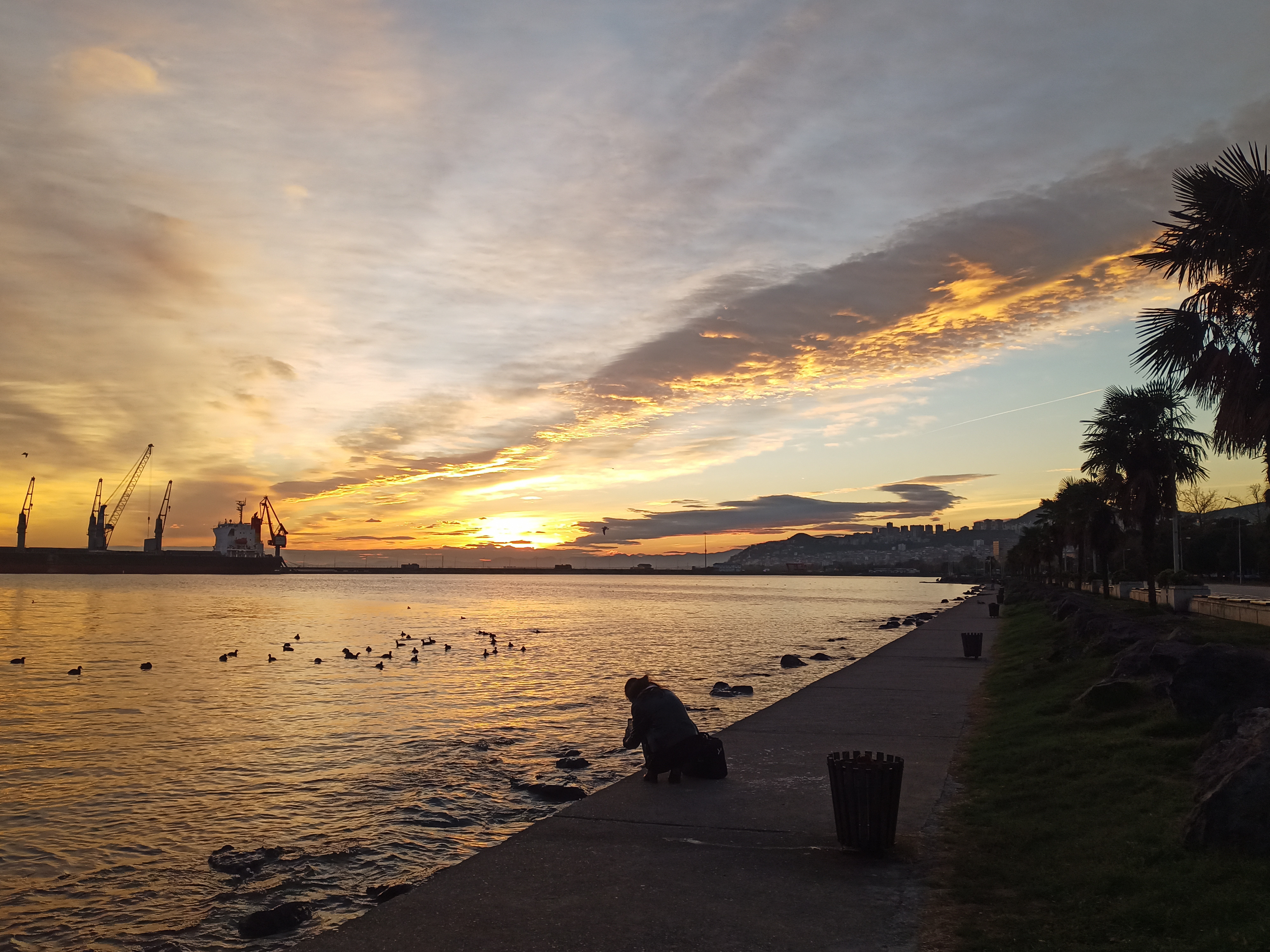 Samsun'un eşsiz gün doğumu manzarası