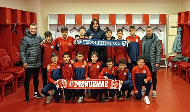 Tekkeköyspor'un gençleri stadı gezdi
