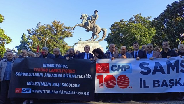 Samsun'da CHP PKK'yı lanetledi! Artık Yeter açıklaması yaptı