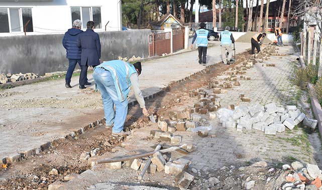 Samsun'da Yakakent Belediyesi yol iyileştirme çalışmalarına devam ediyor