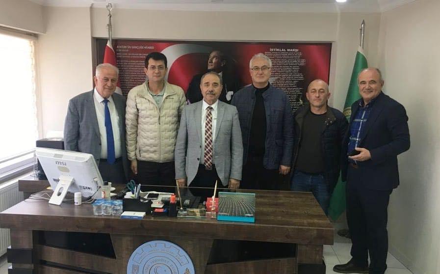 Coşkun Öncel'den Başkan Ferda Ergün'e ziyaret