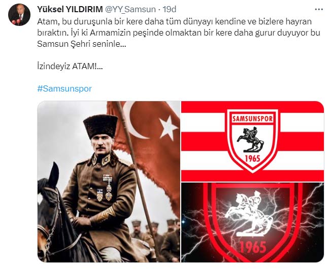 Yüksel Yıldırım söz konusu Atatürk olunca öyle bir açıklama yaptı ki!