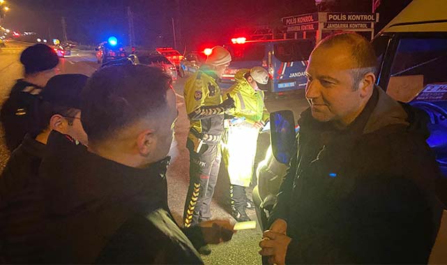 Havza Kaymakamı yılbaşı güvenliği için görev yapanları ziyaret etti