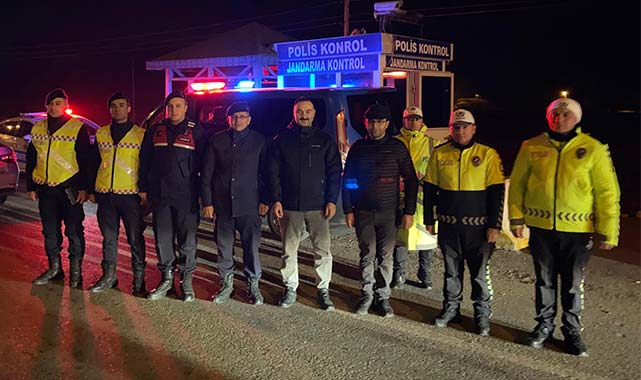 Havza Kaymakamı yılbaşı güvenliği için görev yapanları ziyaret etti