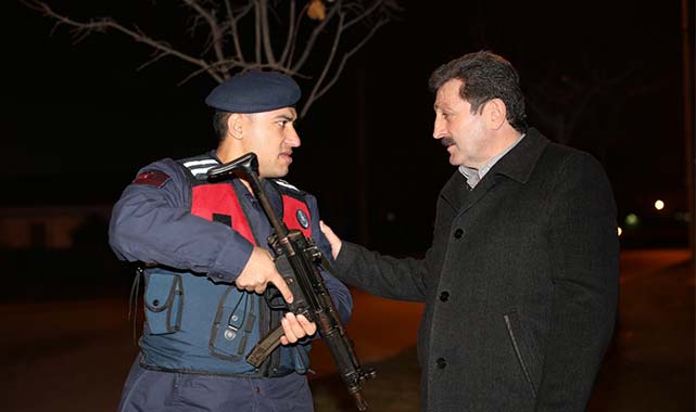 Vali Tavlı'dan yılbaşı devriyesi