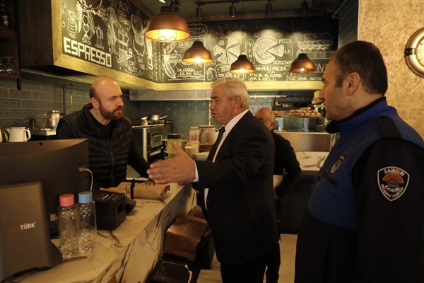 Samsun'da zabıtadan kafe ve restoranlara etiket denetimi