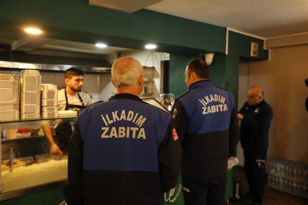Samsun'da zabıtadan kafe ve restoranlara etiket denetimi