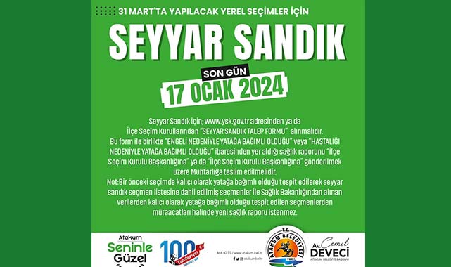 Atakum’da seçmen listeleri askıya çıkarıldı