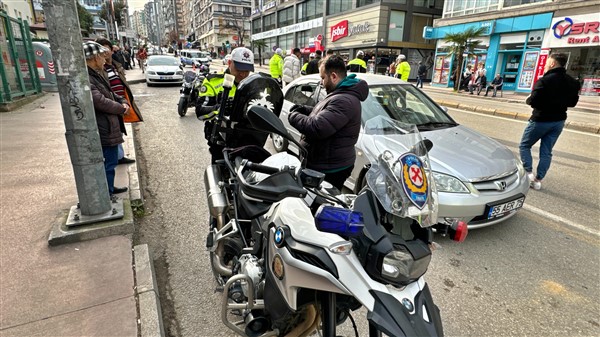 Samsun'da abartı egzoz ve motosiklet denetimi yaptı
