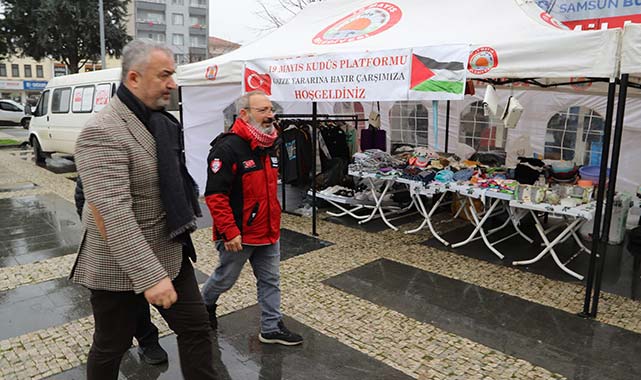 Filistin için dayanışma: Samsun'da kermes düzenlendi