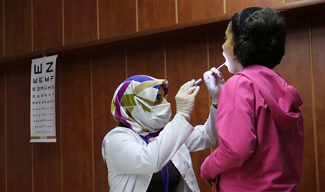 Samsun Havza'da öğrencilere sağlık taraması