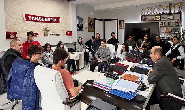Samsun'da başarılı sporculardan Dereci’ye ziyaret