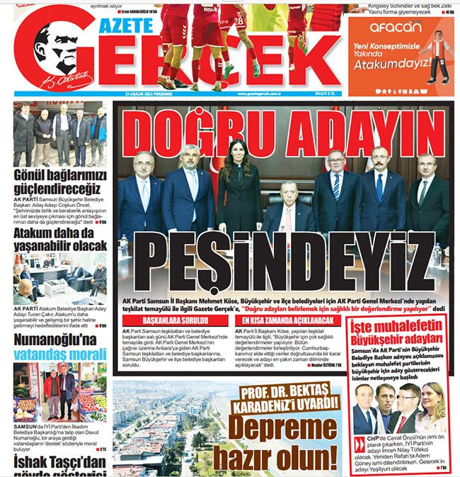 Gazete Gerçek'in büyük başarısı! Adayları bir ay önce yazdı