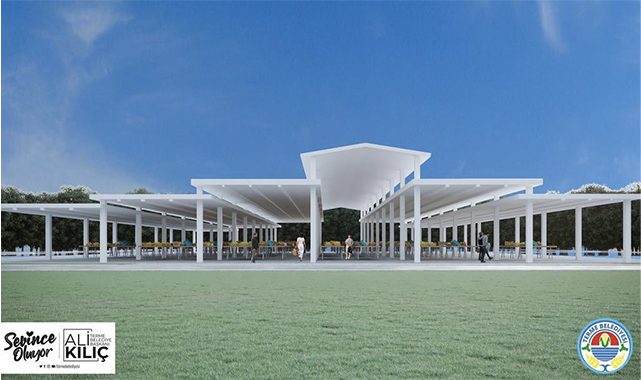 Terme'de pazarcı esnafı artık yaz-kış rahat edecek